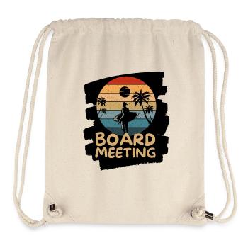 Surfing Board Meeting - Stanley/Stella Recycled Gym Bag - natural - Front