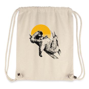 Chilliger Koala Sonnenuntergang - Stanley/Stella recycelter Gym Bag - Naturweiß - Vorne