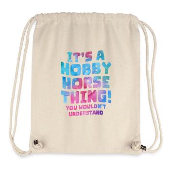 Cheval de Hobby Slogan Shirt - Sac à cordon recyclé Stanley/Stella - blanc naturel - Devant