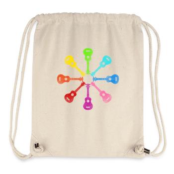 Hawaiian Ukulele Uke Rainbow - Stanley/Stella recycelter Gym Bag - Naturweiß - Vorne