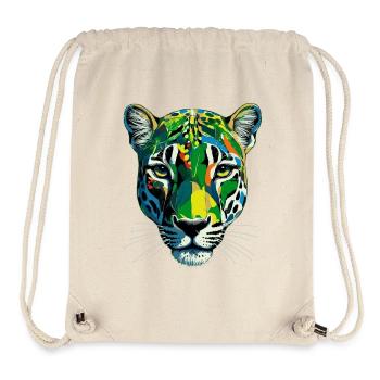 Colorful Panther - Stanley/Stella Recycled Gym Bag - natural - Front