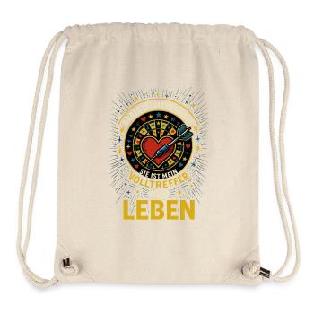 Darts ist mein Hobby – Volltreffer fürs Leben - Stanley/Stella recycelter Gym Bag - Naturweiß - Vorne