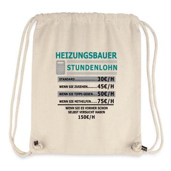 Hourly wage heating engineer - Stanley/Stella Recycled Gym Bag - natural - Front