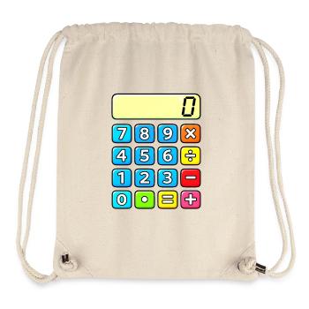 Neon Calculator Pop Art - Stanley/Stella Recycled Gym Bag - natural - Front