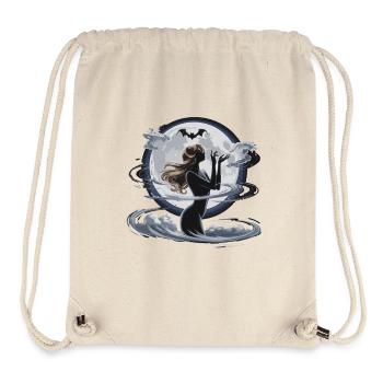 Mystische Mondgöttin Silhouette mit Fledermaus - Stanley/Stella recycelter Gym Bag - Naturweiß - Vorne
