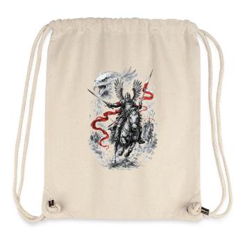 Polnischer Geflügelter Husarenkampfgeist - Stanley/Stella recycelter Gym Bag - Naturweiß - Vorne