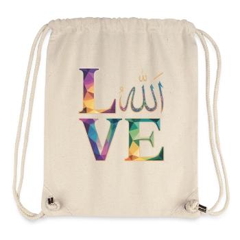 Allah Love Mosaic Geometric Art - Stanley/Stella Recycled Gym Bag - natural - Front