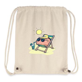 Cerveau en vacances - Sac à cordon recyclé Stanley/Stella - blanc naturel - Devant