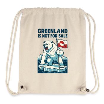 Greenland Is Not For Sale - Stanley/Stella recycelter Gym Bag - Naturweiß - Vorne