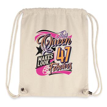47. Geburtstag Queen - Stanley/Stella recycelter Gym Bag - Naturweiß - Vorne