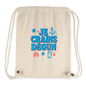 Marseille Ich habe Angst vor Degun - Stanley/Stella recycelter Gym Bag - Naturweiß - Vorne