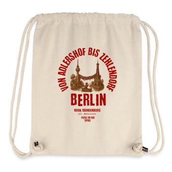 Berlin from Adlershof to Zehlendorf - Stanley/Stella Recycled Gym Bag - natural - Front