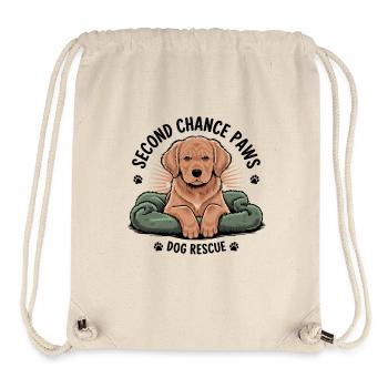Second Chance Paws Hund Rettung - Stanley/Stella recycelter Gym Bag - Naturweiß - Vorne