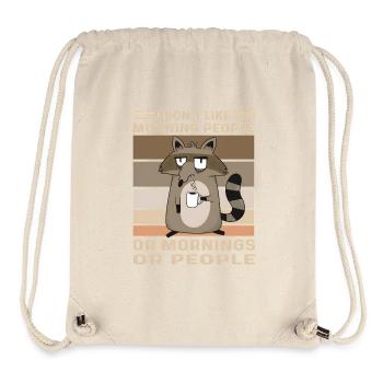 Muffle Raccoon Coffee Funny Saying Morning - Stanley/Stella Recycled Gym Bag - natural - Front