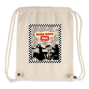 Rude Boys Ska Logo Tee - Stanley/Stella Recycled Gym Bag - natural - Front