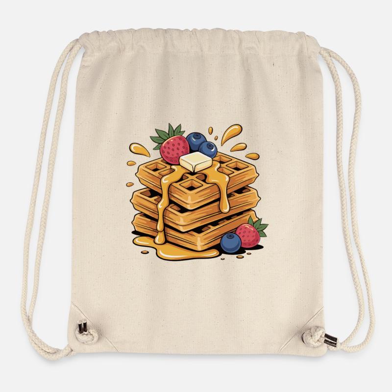 Die Waffeln - Stanley/Stella recycelter Gym Bag - Naturweiß