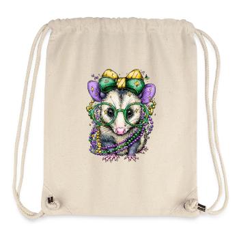 Party mouse with glitter accessories - Stanley/Stella Recycled Gym Bag - natural - Front