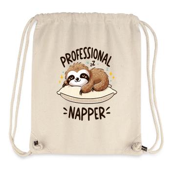 Professional Nap Sloth - Stanley/Stella Recycled Gym Bag - natural - Front