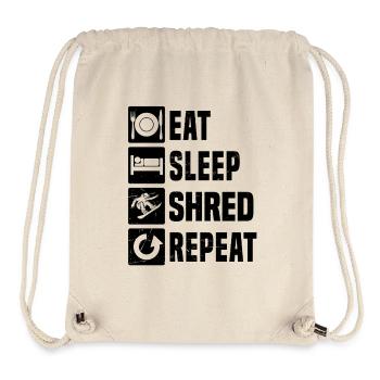 Charakterstarkes Snowboard Design für Frauen - Stanley/Stella recycelter Gym Bag - Naturweiß - Vorne