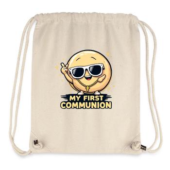Erste Kommunion Bling Cartoon - Stanley/Stella recycelter Gym Bag - Naturweiß - Vorne