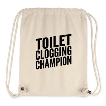 Champion de fermeture de toilettes - Sac à cordon recyclé Stanley/Stella - blanc naturel - Devant