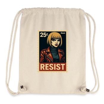 Femme punk de 25 Cent Resistance dans le style cartoon - Sac à cordon recyclé Stanley/Stella - blanc naturel - Devant