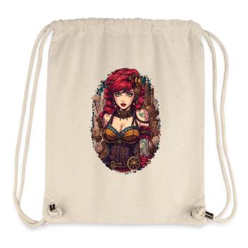 Steam Punk Schöne Frauen Steampunk - Stanley/Stella recycelter Gym Bag - Naturweiß - Vorne
