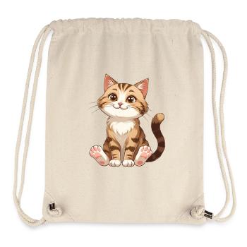 Cuddly kitten in the sunlight - Stanley/Stella Recycled Gym Bag - natural - Front