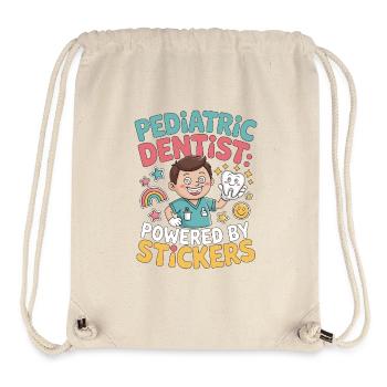 Pediatric Dentist Powered By Stickers Oral Health - Stanley/Stella Recycled Gym Bag - natural - Front