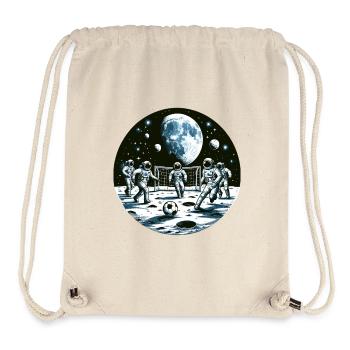 Mondfußball: Astronauten im Orbit - Stanley/Stella recycelter Gym Bag - Naturweiß - Vorne