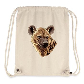 Savannah hyena illustration - Stanley/Stella Recycled Gym Bag - natural - Front