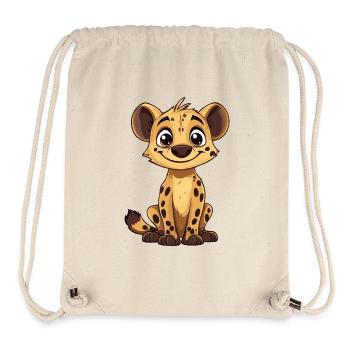Kuschelhya Hyänenjunge Cartoon - Stanley/Stella recycelter Gym Bag - Naturweiß - Vorne