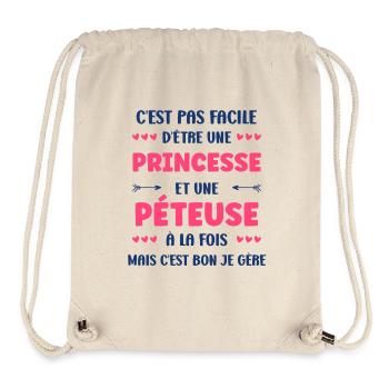 Princess and Pétueuse – daring humor - Stanley/Stella Recycled Gym Bag - natural - Front