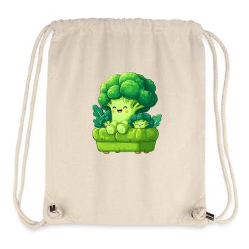 Broccoli Cuddle Family - Stanley/Stella Recycled Gym Bag - natural - Front