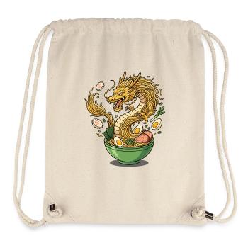 Ramen Drache Japanisches Essen Design - Stanley/Stella recycelter Gym Bag - Naturweiß - Vorne