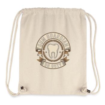 Periodontist Gum Guardian On Duty Dental Health - Stanley/Stella Recycled Gym Bag - natural - Front