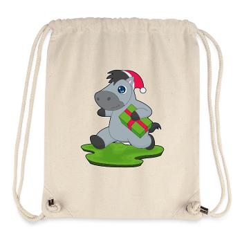 Forfait de Noël pour chevaux - Sac à cordon recyclé Stanley/Stella - blanc naturel - Devant