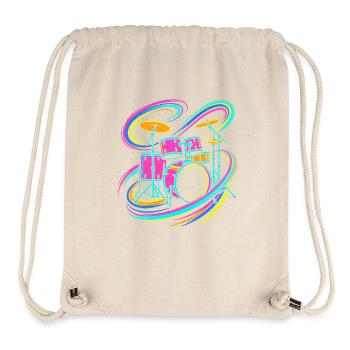 Buntes Schlagzeug - Stanley/Stella recycelter Gym Bag - Naturweiß - Vorne