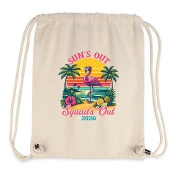 Suns Out Squads Out 2026 Spring Break Kreuzfahrt Spaß - Stanley/Stella recycelter Gym Bag - Naturweiß - Vorne
