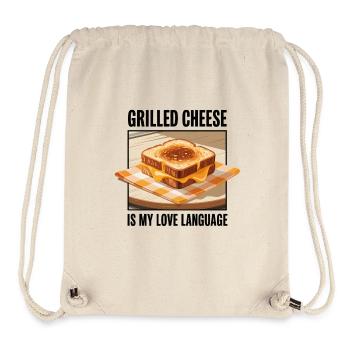 Gegrillter Käse ist meine Love Language - Stanley/Stella recycelter Gym Bag - Naturweiß - Vorne