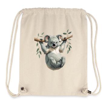Koala am Ast – Grüner Traum - Stanley/Stella recycelter Gym Bag - Naturweiß - Vorne