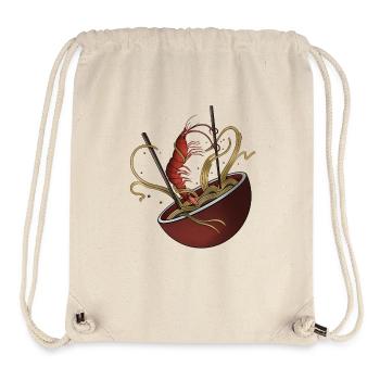 Garnelen-Ramen-Shirt – Japanisches Nudel-Kunst-Tee - Stanley/Stella recycelter Gym Bag - Naturweiß - Vorne