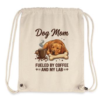 Maman Labrador Café Cadeau Maman du Chien - Sac à cordon recyclé Stanley/Stella - blanc naturel - Devant