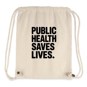 Public Health Saves Lives - Stanley/Stella Recycled Gym Bag - natural - Front