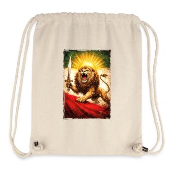 Löwe Persien Iran Flagge - Stanley/Stella recycelter Gym Bag - Naturweiß - Vorne