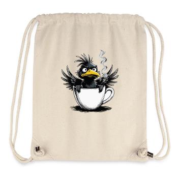 Morning grouch coffee no desire raven bad mood - Stanley/Stella Recycled Gym Bag - natural - Front