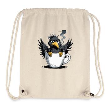 Morning grouch coffee no desire raven bad mood - Stanley/Stella Recycled Gym Bag - natural - Front