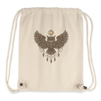 Eulen Shirt für Spirituelle mit Symbolkraft - Stanley/Stella recycelter Gym Bag - Naturweiß - Vorne
