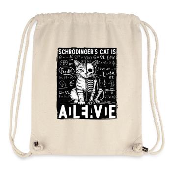 Schrödingers Cat Is Alive Dead - Stanley/Stella recycelter Gym Bag - Naturweiß - Vorne
