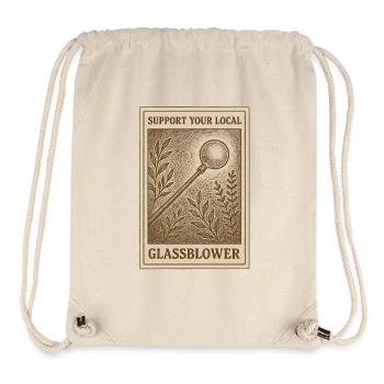 Lokale Glasbläser unterstützen | Handwerk - Stanley/Stella recycelter Gym Bag - Naturweiß - Vorne